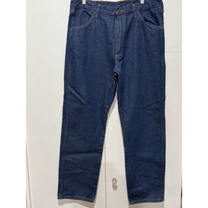 Men's Rustler dark Blue wash Straight Jeans Waist 38x32”
